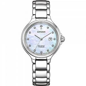 Женские аналоговые часы Citizen Eco-Drive с титановым ремешком - Фото 1