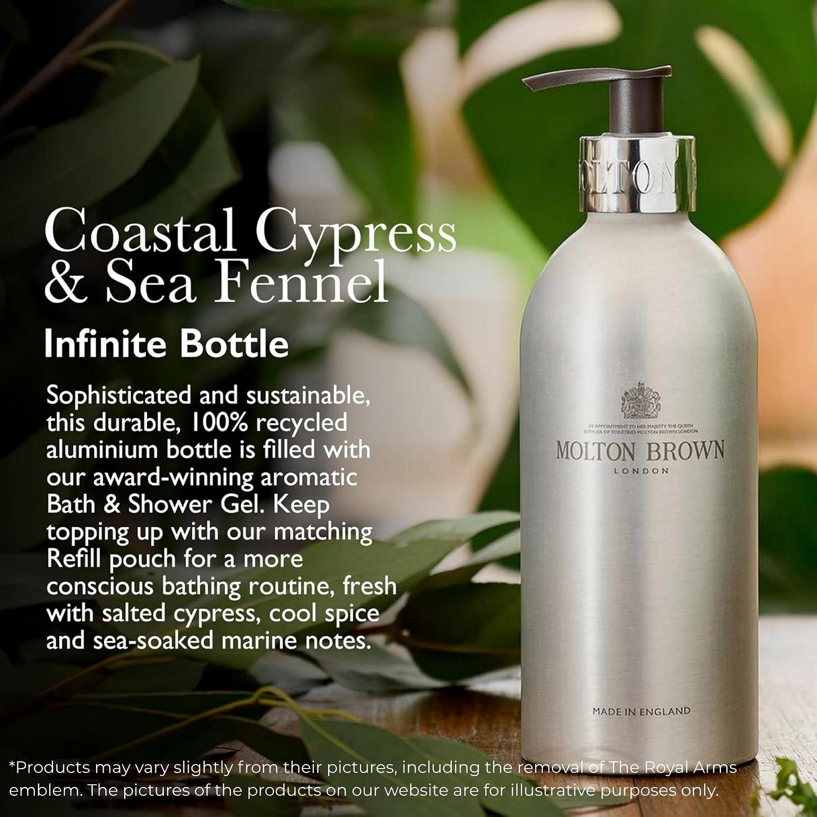 Гель для душу Molton Brown Coastal Cypress and Sea Fennel Нескінченний флакон 400 мл, фото №3