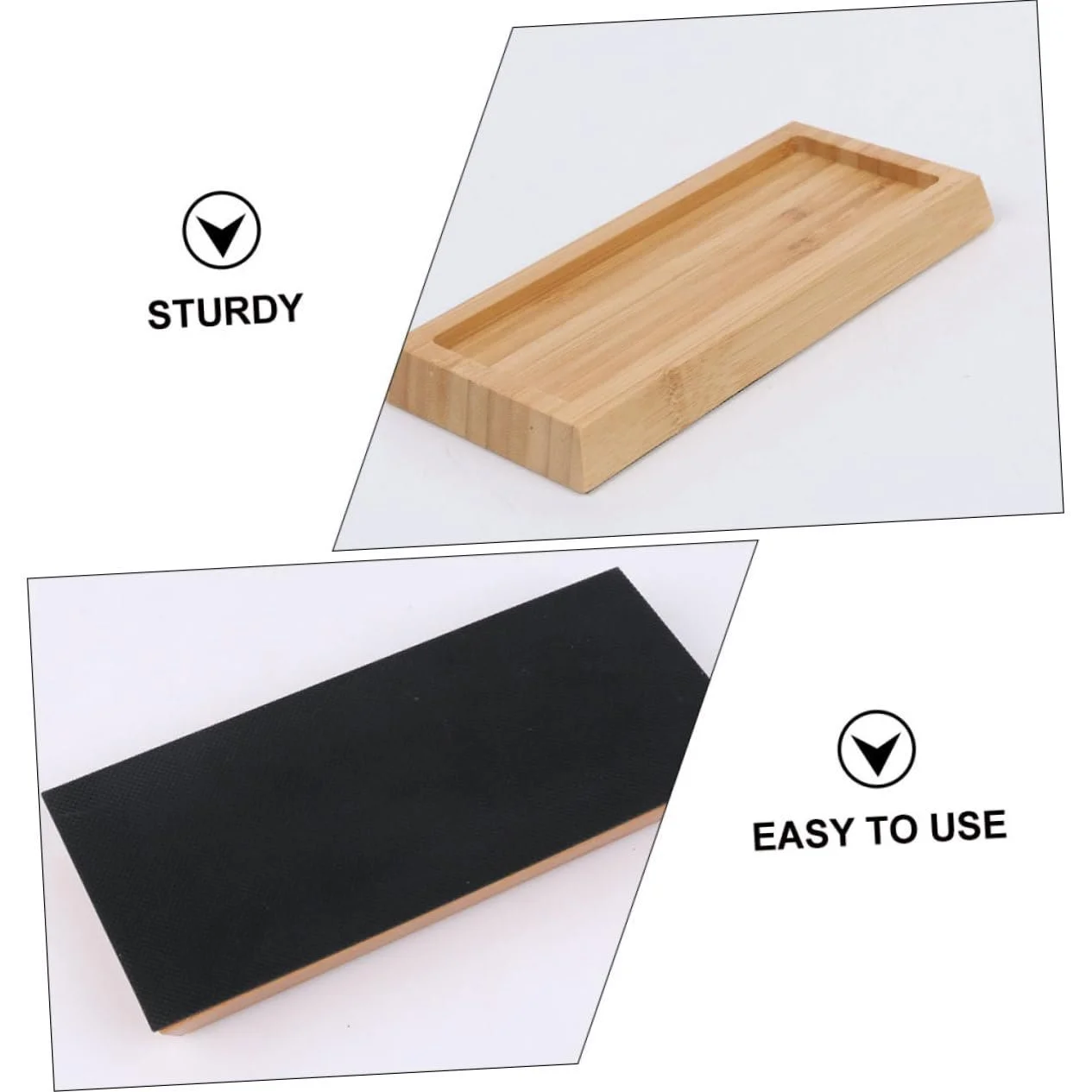 Держатель для точильного камня Veemoon бамбуковый, фото №5