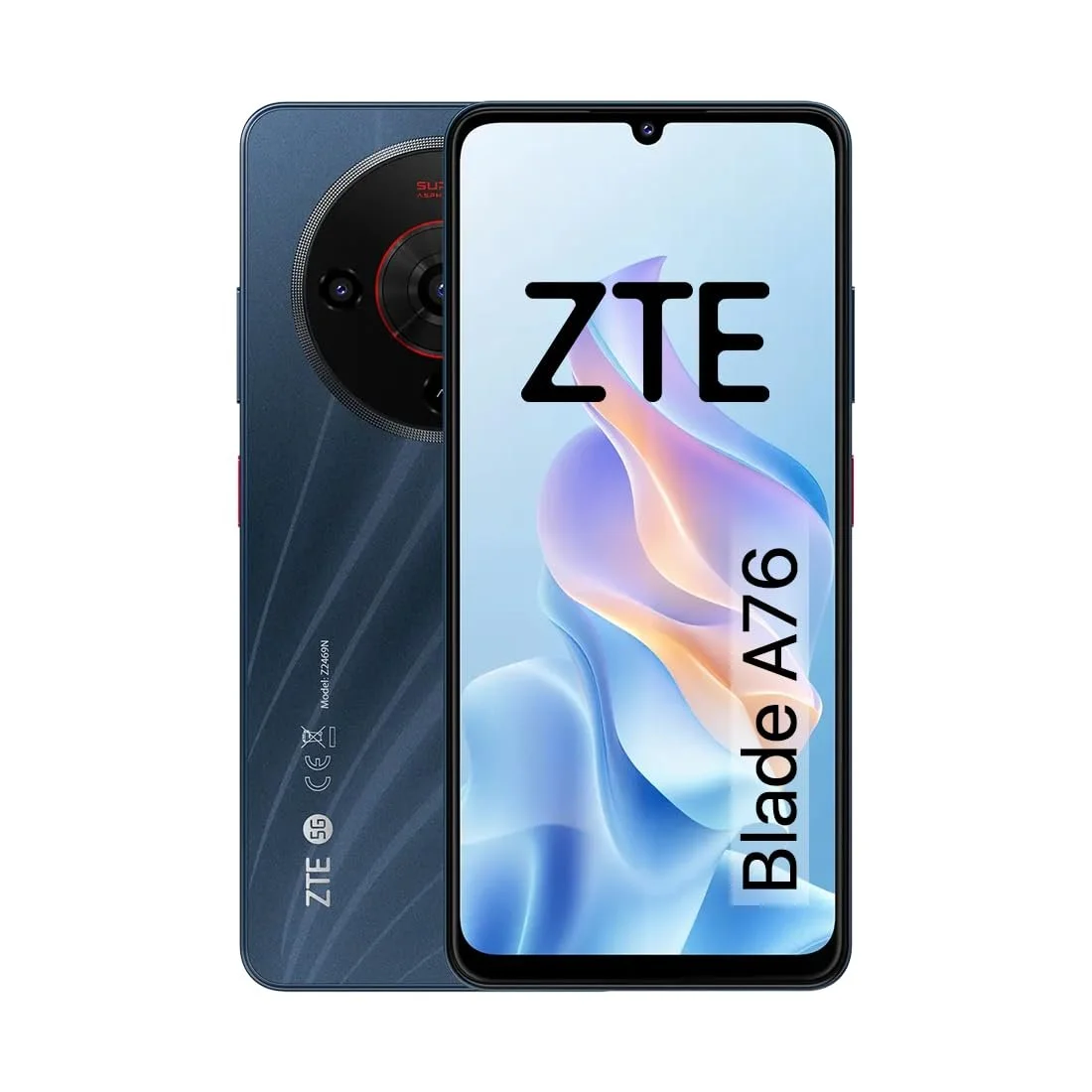Смартфон ZTE Blade A76 5G 4/128 GB Black, фото №1
