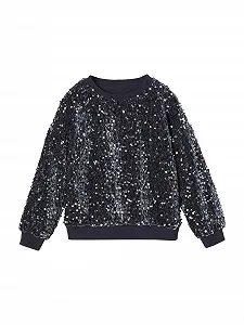 Свитшот Vertbaudet Праздничный для девочки с пайетками - Фото 1