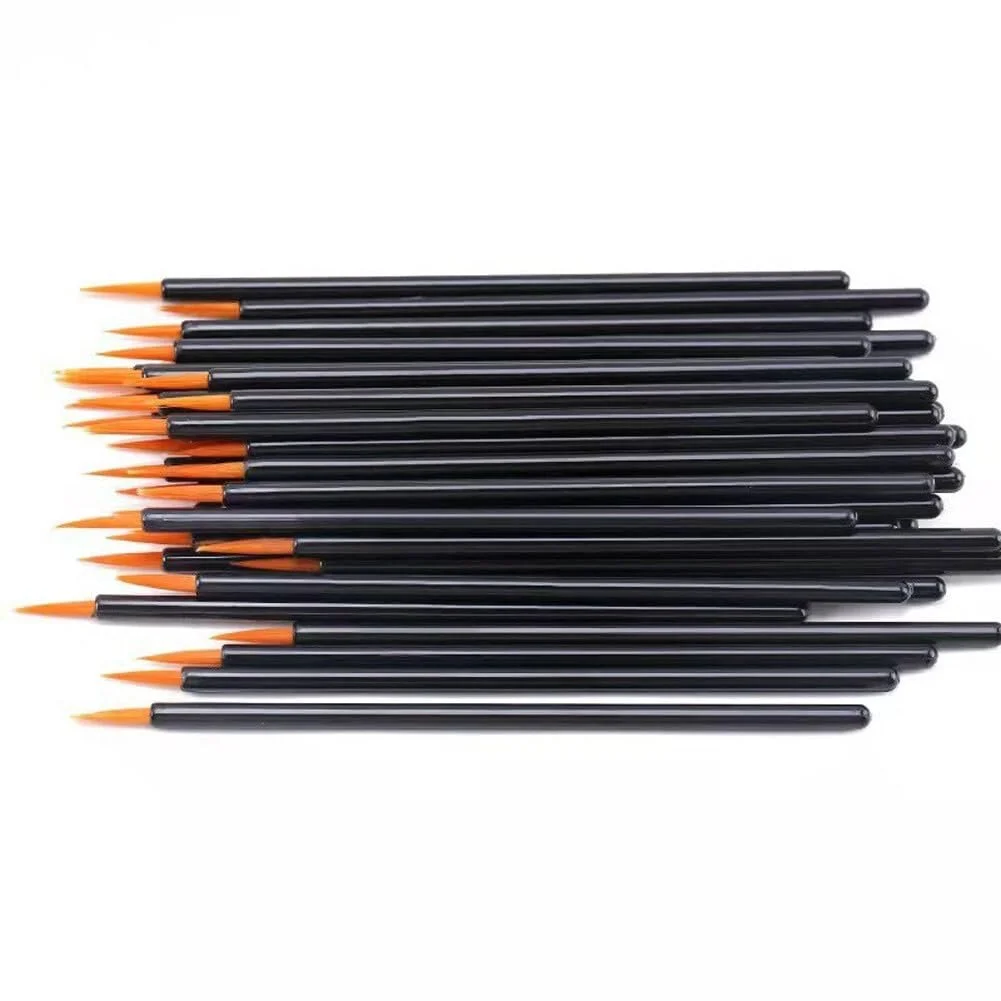 Кисть-аплікатор для підводки одноразова жовтий волокнистий наконечник 50 шт., фото №5 Кисть-аплікатор для підводки одноразова жовтий волокнистий наконечник 50 шт., фото №5