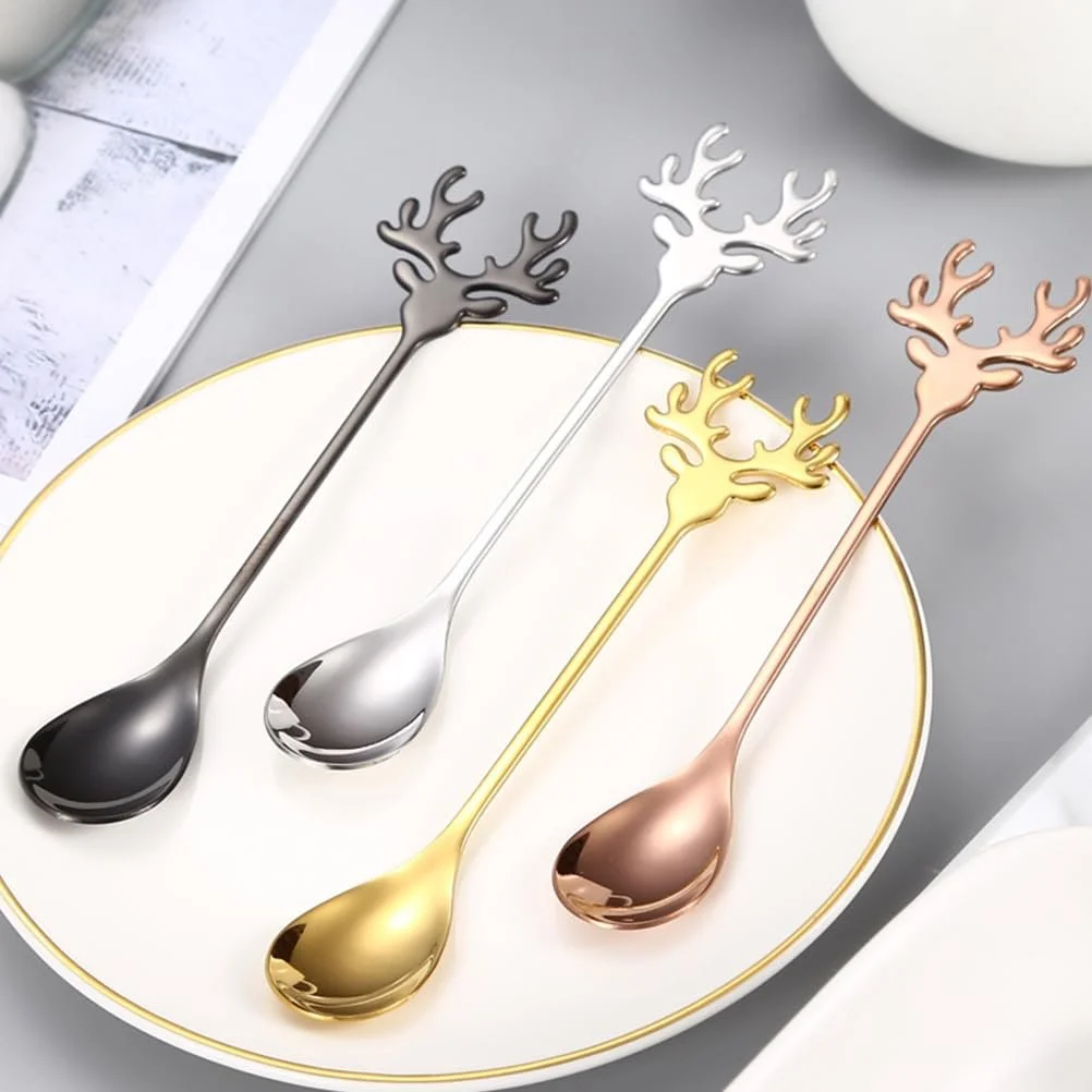 Ложка BESTonZON Олень Мультяшний 12 шт. Нержавіюча сталь, фото №6
