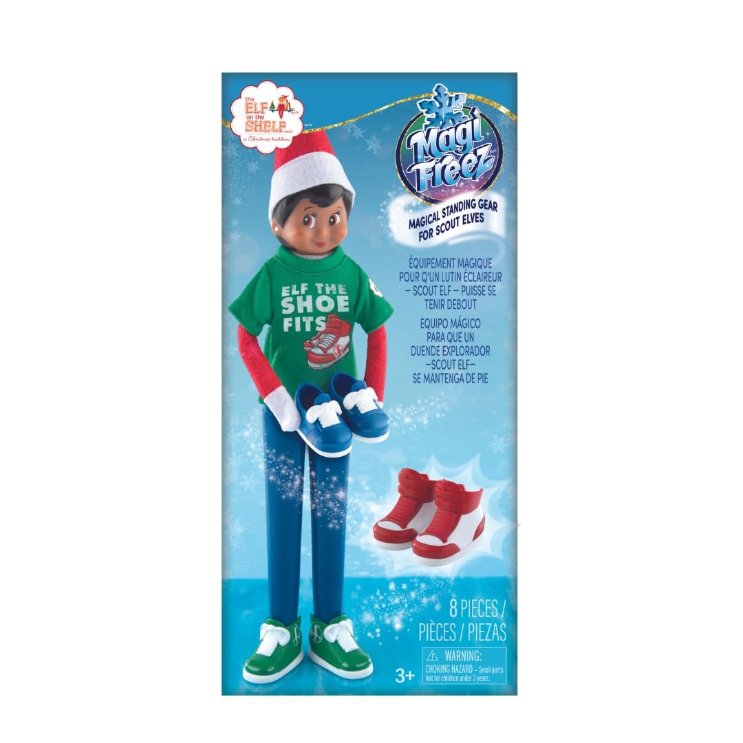 Одяг The Elf on The Shelf MagiFreez Cool Sneaker Set з футболкою та 3 парами кросівок для помічника ельфа, фото №1 Одяг The Elf on The Shelf MagiFreez Cool Sneaker Set з футболкою та 3 парами кросівок для помічника ельфа, фото №1