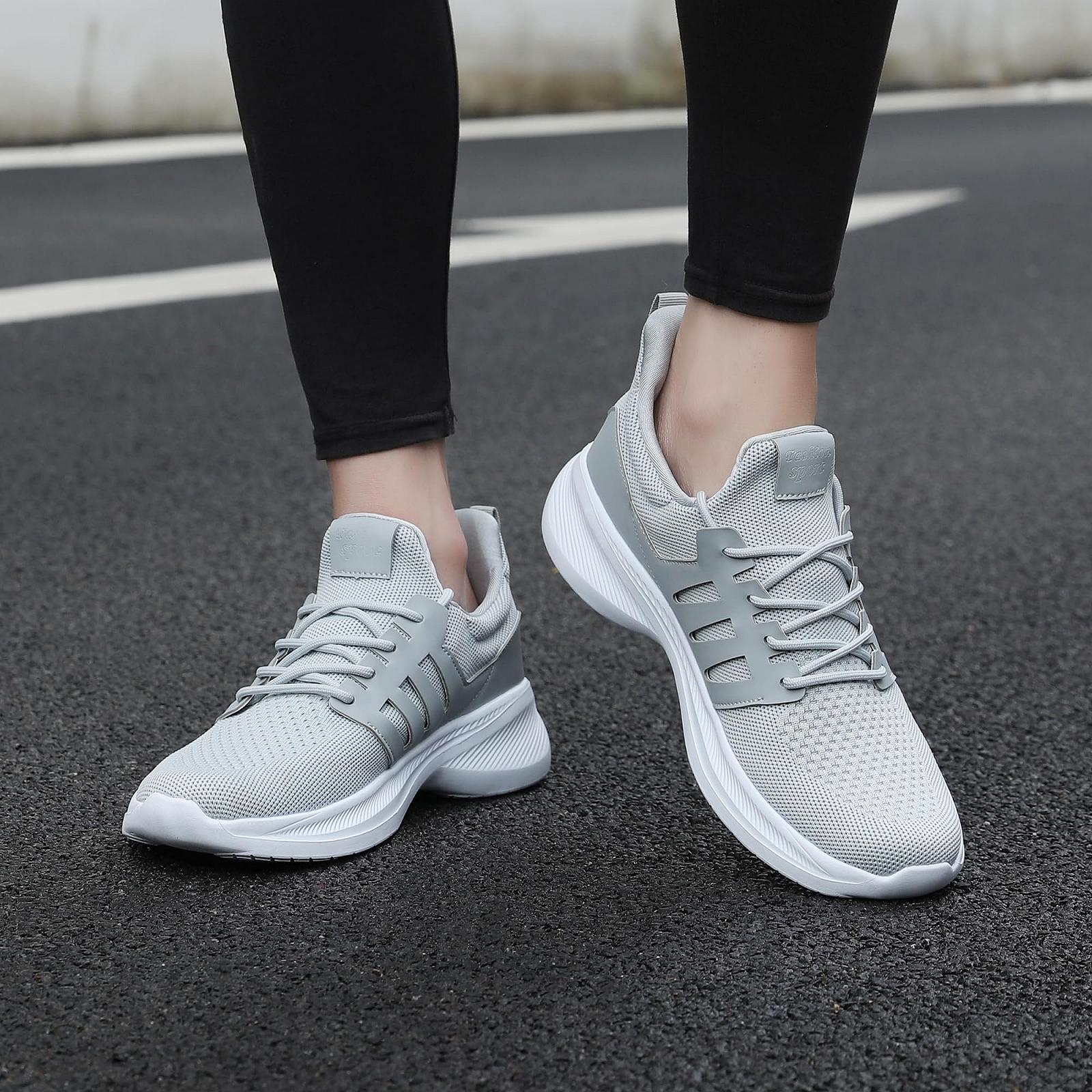 Мужские кроссовки Santiro для хайкинга, дышащие, вязаные, слипоны, легкие, атлетические, для спортзала, повседневные, для бега, тенниса, фото №6