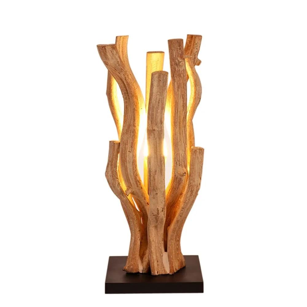 Настільна лампа IMAGO Driftwood Bleached Liana 15 x 15 x 39 см Натуральний, фото №1