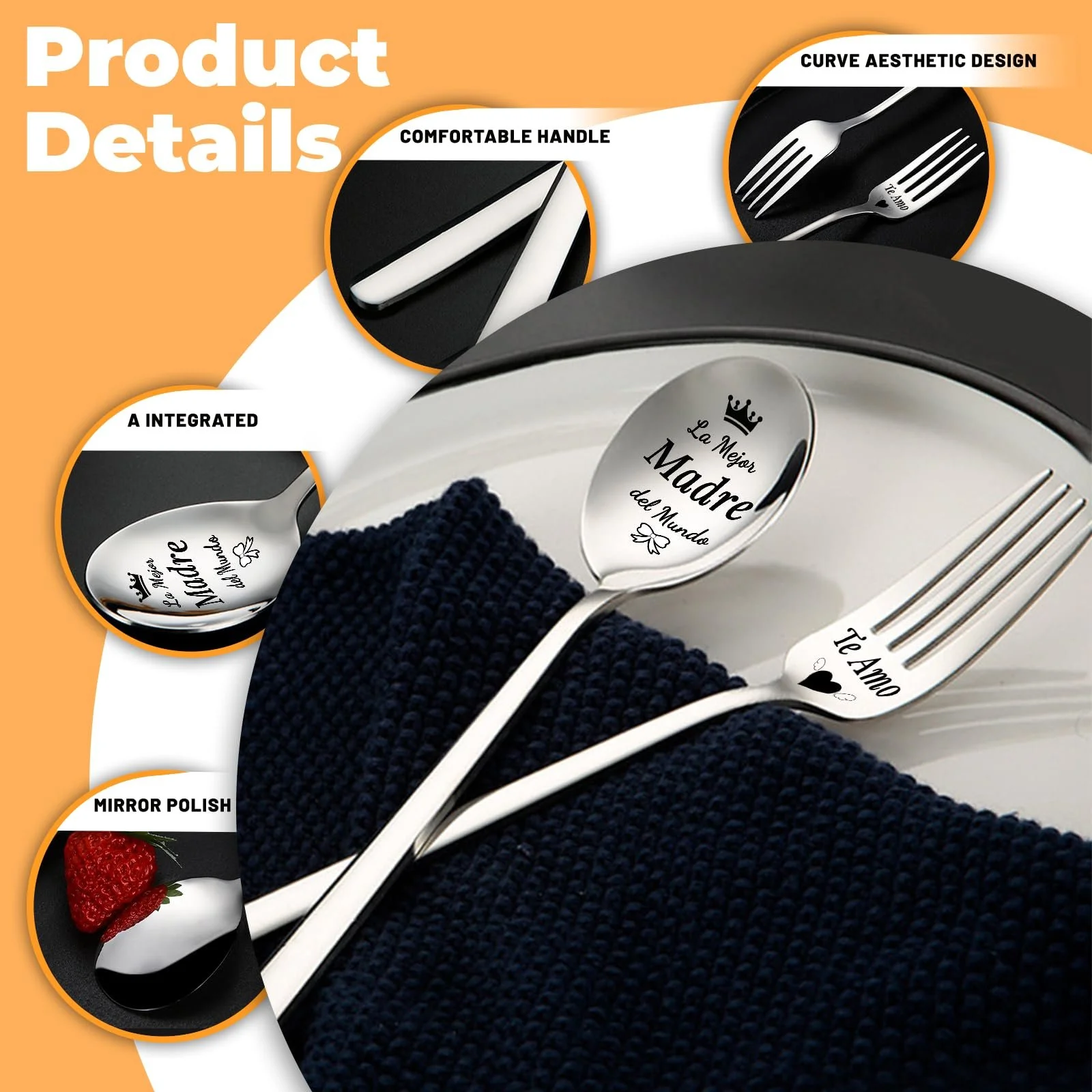 Набір: Ложка + Виделка No Brand, фото №3