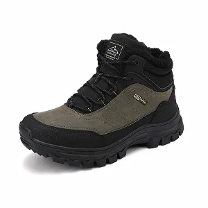 Черевики AX BOXING Зимові Черевики для хлопчиків, похідні Черевики, утеплені зимові черевики, дитячі теплі Черевики для трекінгу, нековзкі зимові Черевики для вулиці EU 34-40 - Фото 1