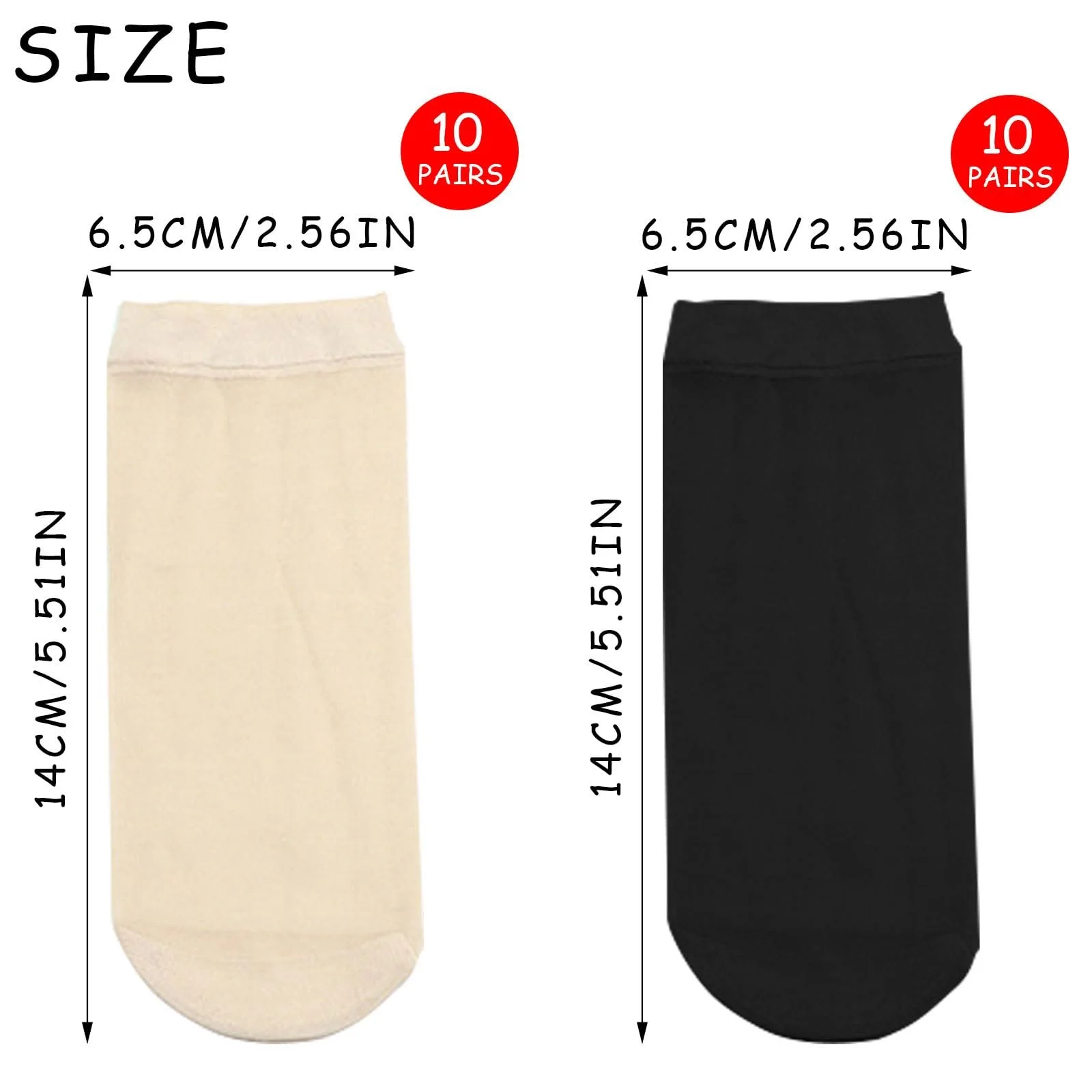 Комплект нейлонових шкарпеток 20 пар, фото №2 Комплект нейлонових шкарпеток 20 пар, фото №2