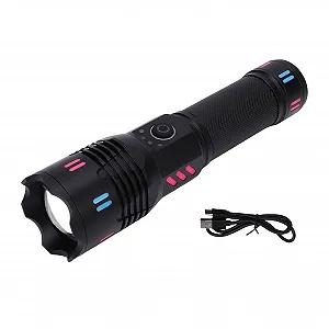 Ліхтар LED SUNGOOYUE Алюмінієвий сплав Телескопічний зум зі світловідбиваючою смугою - Фото 1