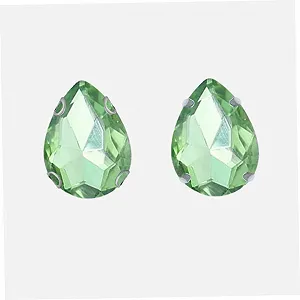 Стрази Крапля STOBOK 50шт Світло-зелений synthetic.ua - Фото 1