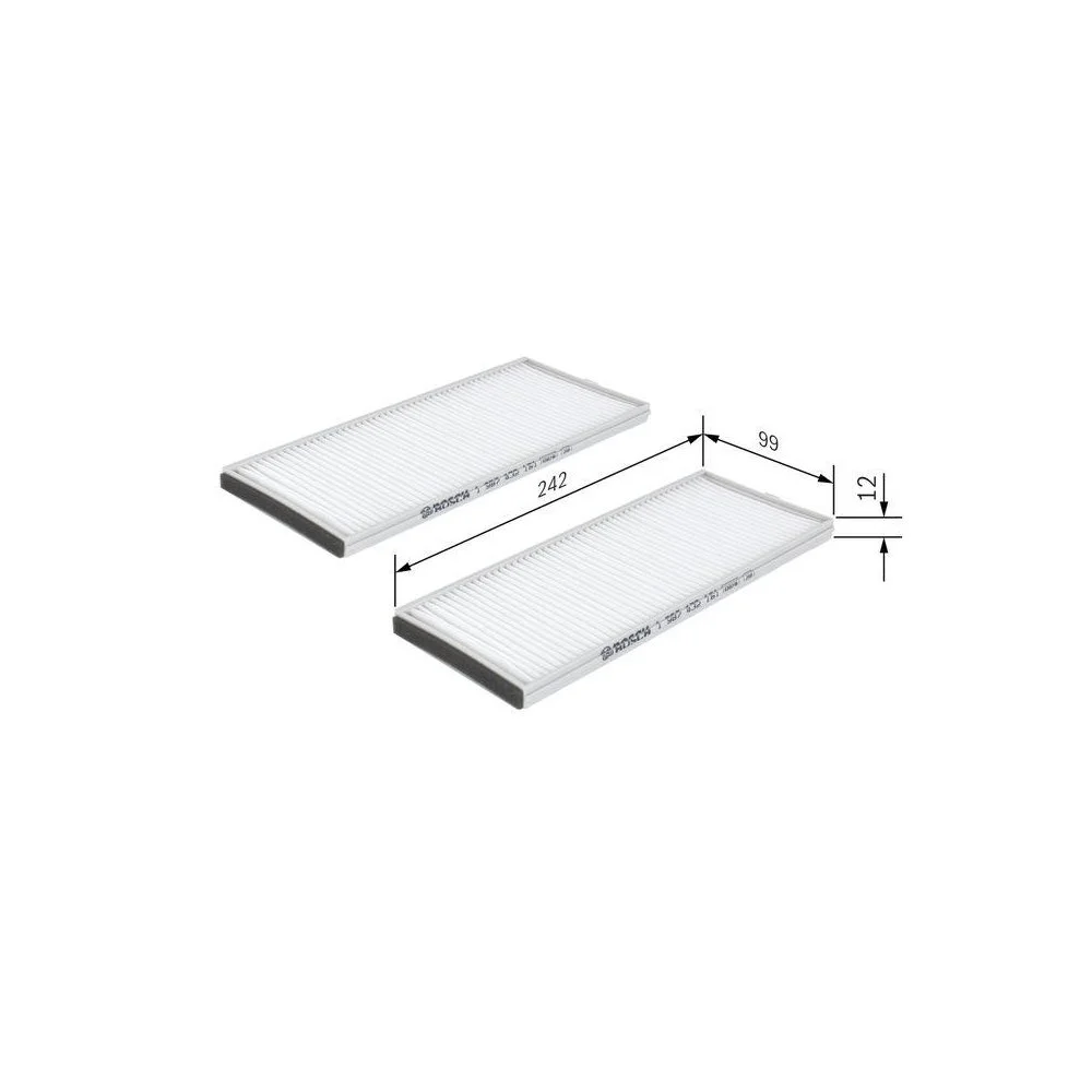 Фильтр салона BOSCH 1 987 432 161 для HYUNDAI, фото №1