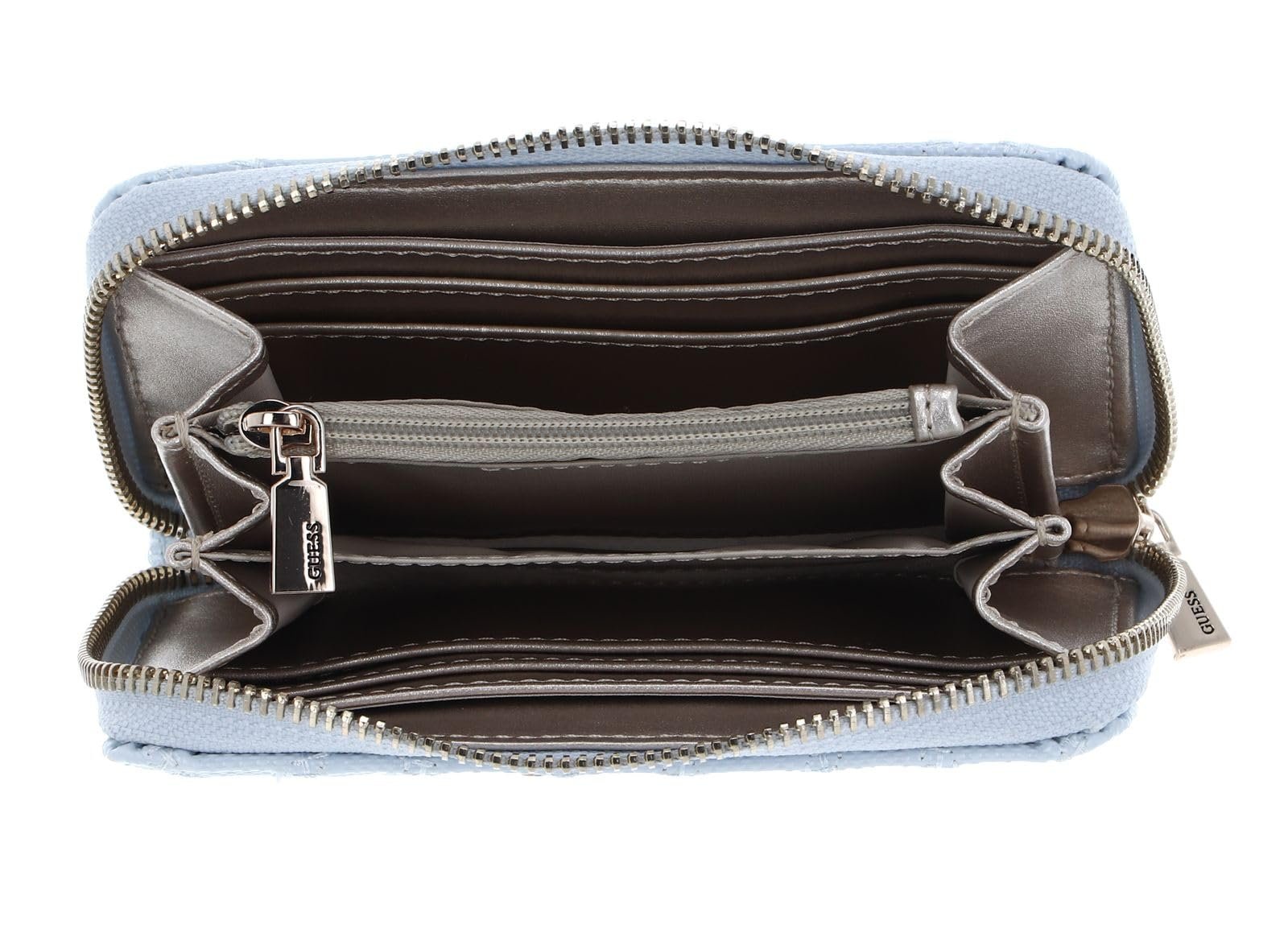 Кошелек GUESS Adi SLG Zip Around M Sky Blue Голубой, фото №2