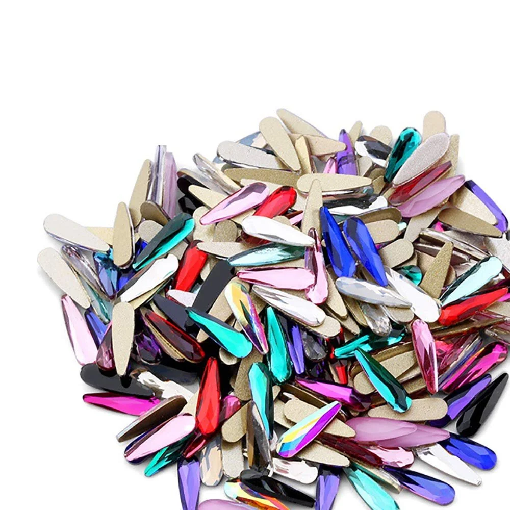 Стразы для ногтей Голографические 100 шт. Камни для украшения ногтей своими руками, фото №3
