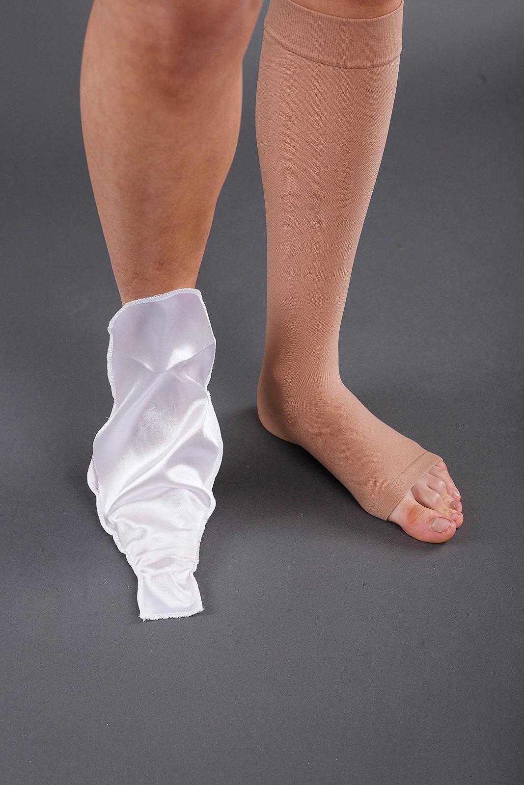 Компрессионные чулки Класс 3 с открытым носком AD (6, бежевый), фото №4