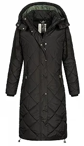 Женское стеганое пальто Sublevel LSL-467 стеганая парка с капюшоном - Фото 1