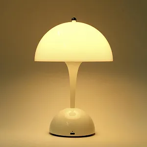 Світлодіодна настільна лампа Rolf KERN Mushroom 24 см акумуляторна з димуванням IP44 synthetic.ua - Фото 1