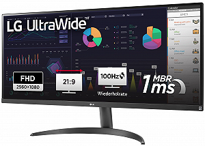 Монітор 34" LG UltraWide 34WQ500-B Full HD IPS 100 Гц - Фото 1