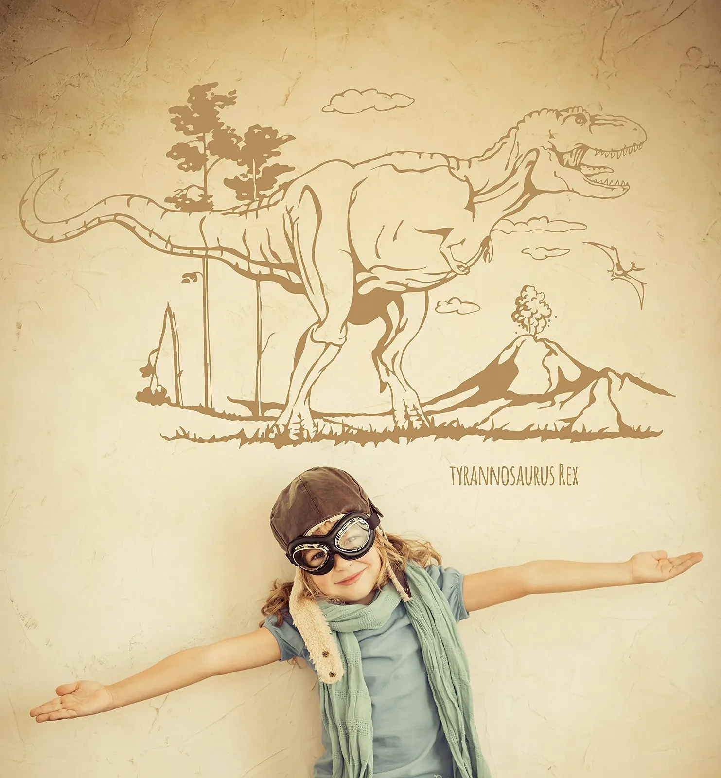 Наклейка на стіну Dino T-Rex Tyrannosaurus Rex M1594, фото №4 Наклейка на стіну Dino T-Rex Tyrannosaurus Rex M1594, фото №4