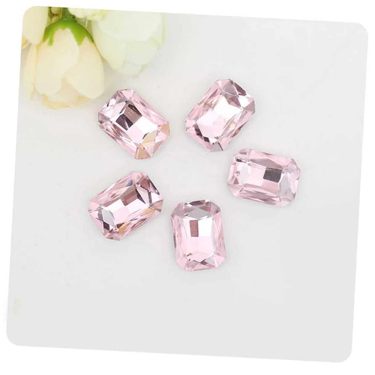 Стразы Восьмиугольные Разноцветные 50 шт., фото №6