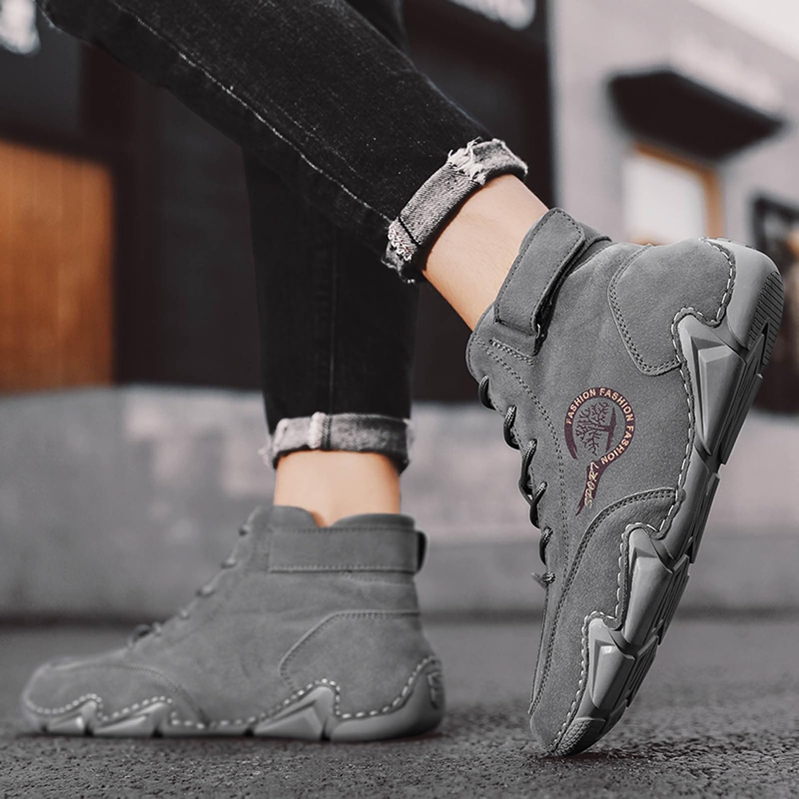 Кросівки SRZYMJ Чорний, фото №4