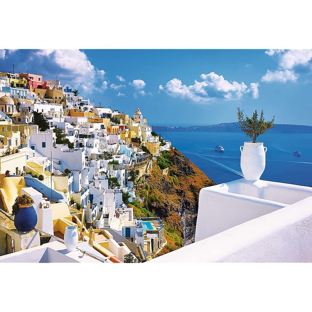Пазл Trefl Santorini Greece 1500 деталей, фото №2 Пазл Trefl Santorini Greece 1500 деталей, фото №2