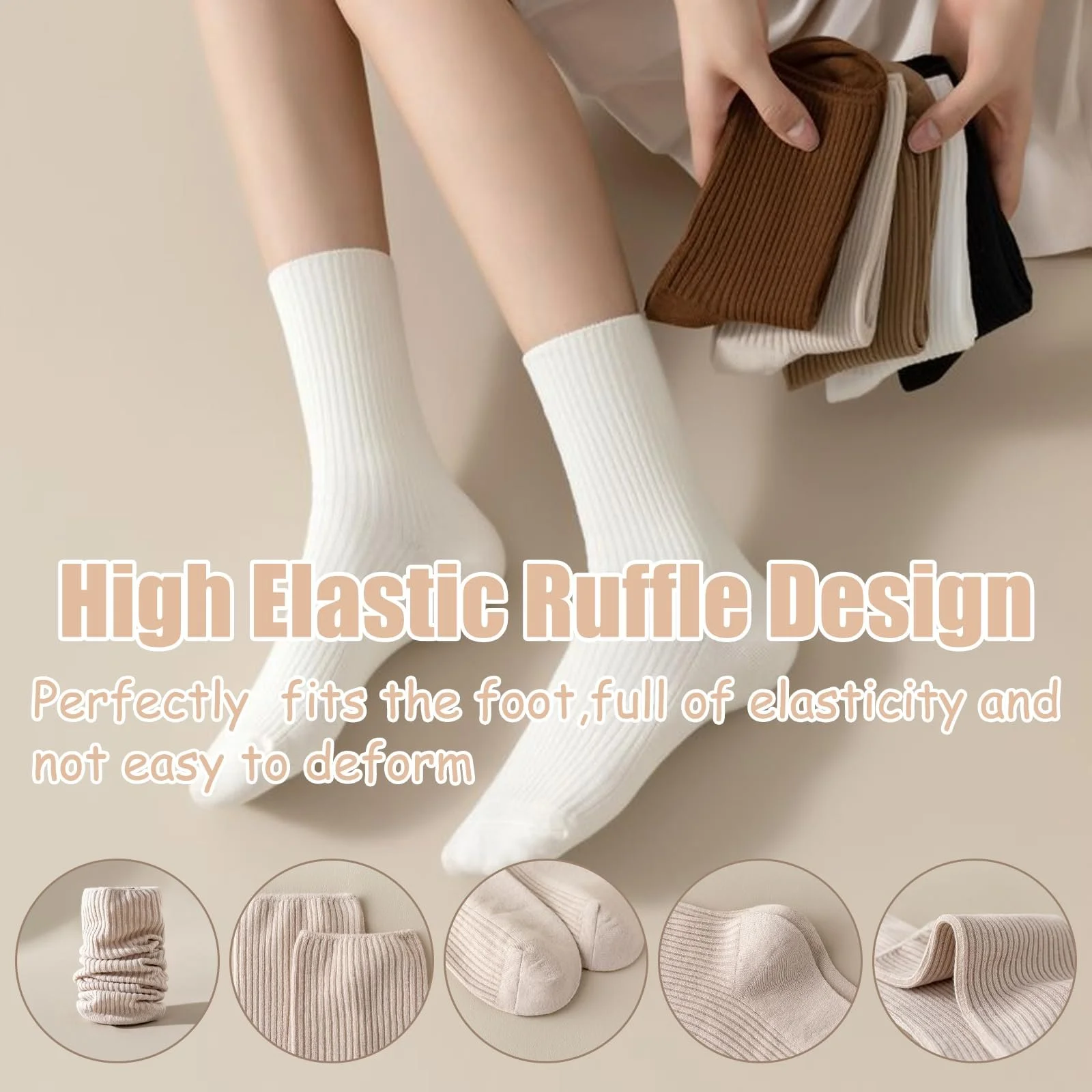 Шкарпетки Жіночі Багатокольорові Бавовняні 6 Пар Розмір 36-40, фото №4