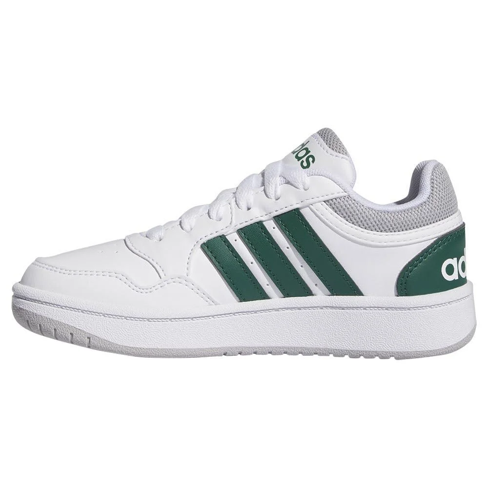 Кроссовки adidas Hoops 3.0 K Детские Подростковые Унисекс IG3830 белый/зеленый, фото №3
