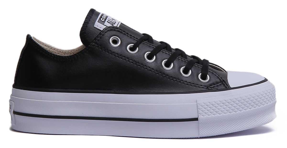 Кеды Converse Chuck Taylor All Star Lift OX Chucks 561681C Черный/Белый, фото №2