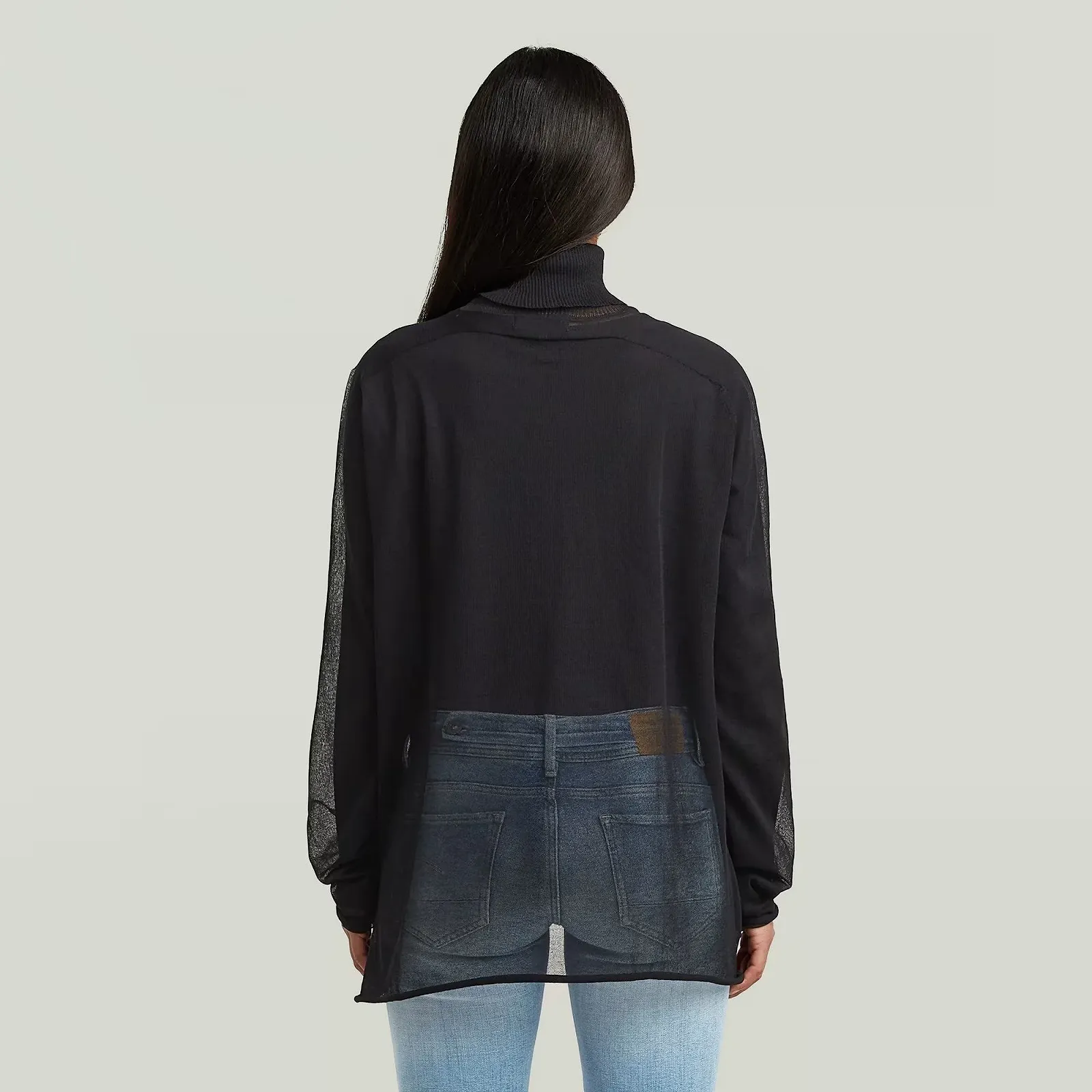 Жіночий светр G-Star RAW Sheer Loose Turtle Knitted Sweater - S, фото №2 Жіночий светр G-Star RAW Sheer Loose Turtle Knitted Sweater - S, фото №2