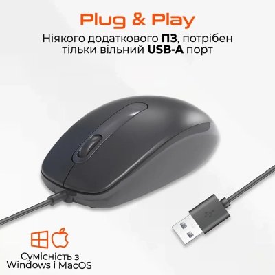 Мышка Meetion M100 USB Black (MT-M100-A), фото №3