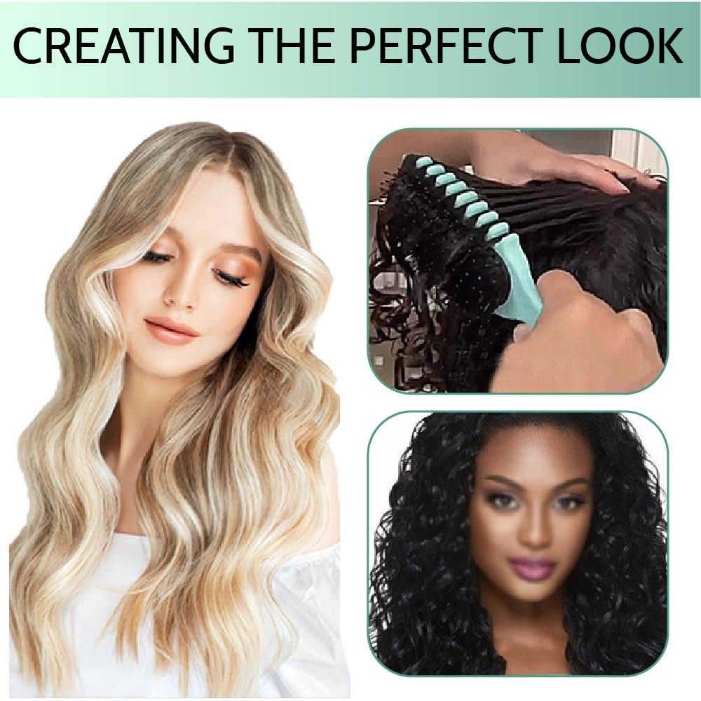 Щітка для укладання волосся з щетиною кабана Define Styling Brush Зелена, фото №4