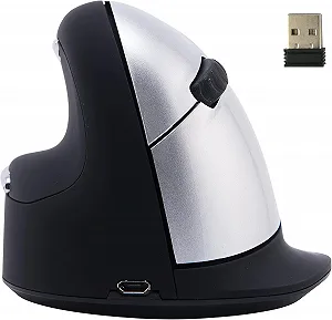 Вертикальна ергономічна бездротова миша R-Go HE RGOHELELAWL Чорний-сірий - Фото 1