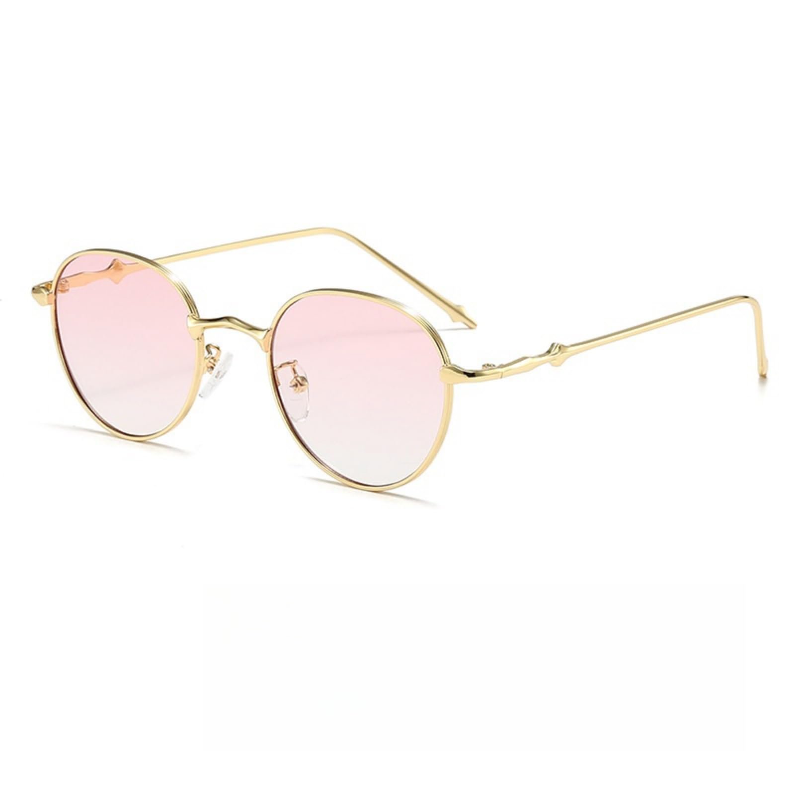 Круглые Солнцезащитные Очки WDZAYXC Металлическая Оправа, фото №1