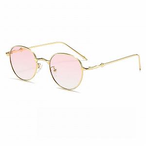 Круглые Солнцезащитные Очки WDZAYXC Металлическая Оправа - Фото 1