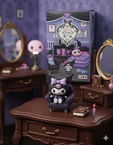 Іграшка Kuromi фігурка готична кімната столик - Фото 1