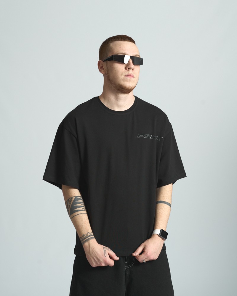 Футболка оверсайз Ogonpushka 2000 чорна, фото №5