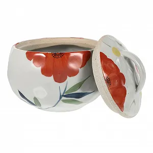 Керамічна чаша для тушкування та приготування на пару з кришкою в японському стилі - Фото 1