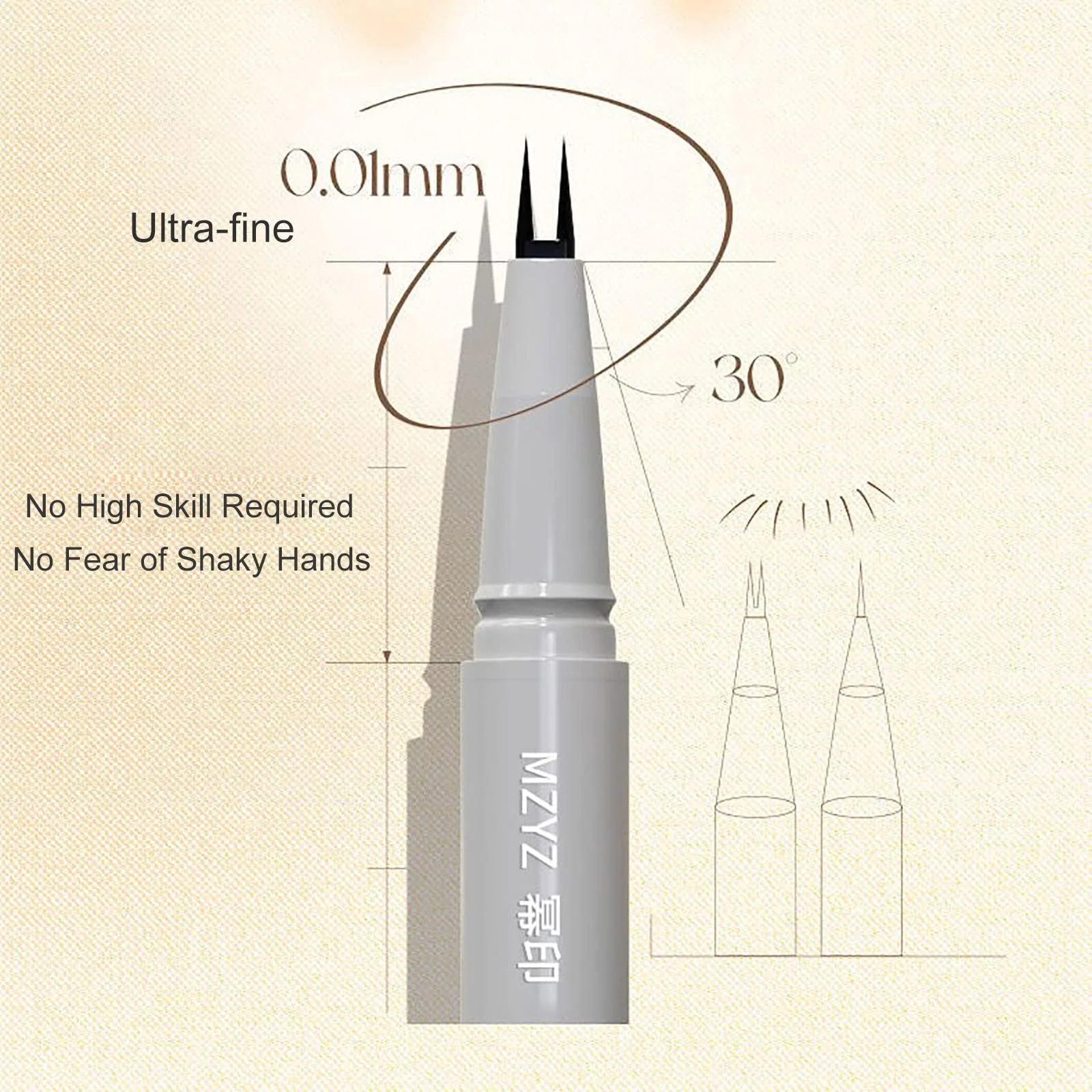 Карандаш для глаз с двумя наконечниками, Водостойкий, для стойкого макияжа, защита от пота, 2 шт, черный, фото №3 Карандаш для глаз с двумя наконечниками, Водостойкий, для стойкого макияжа, защита от пота, 2 шт, черный, фото №3