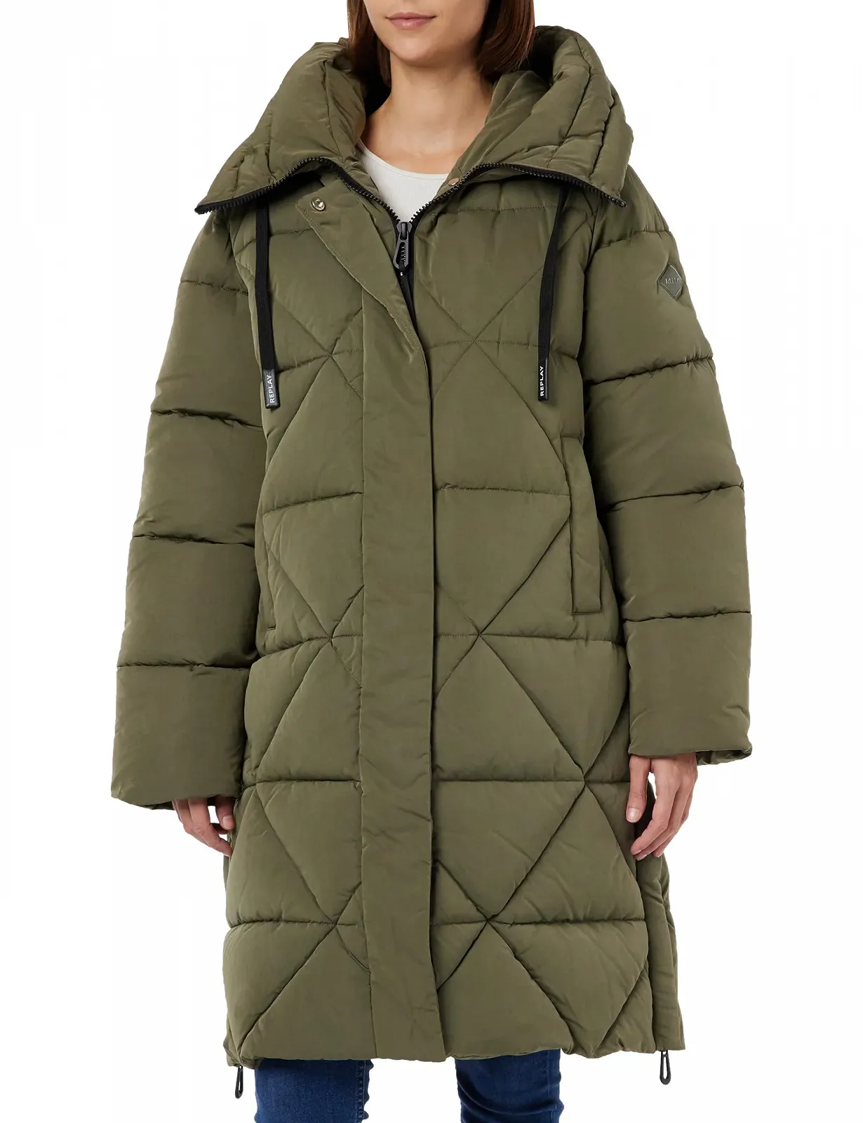 Пальто з капюшоном Replay Жіноче, фото №1 Пальто з капюшоном Replay Жіноче, фото №1