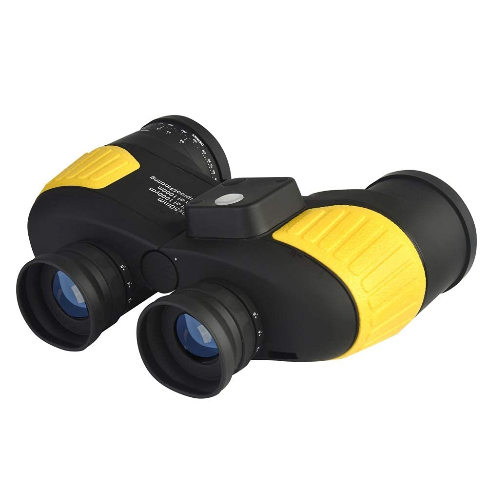 Бінокль Marine Waterproof Anti-fog 10x50 з внутрішнім далекоміром та компасом, фото №1