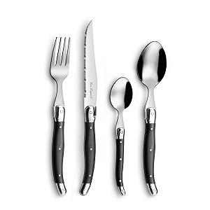 Купить Набор столовых приборов LOU LAGUIOLE Rustic Gris, 24 предмета на 6 персон, нержавеющая сталь 18/0, серый - Фото 1 Набор столовых приборов LOU LAGUIOLE Rustic Gris, 24 предмета на 6 персон, нержавеющая сталь 18/0, серый - Фото 1