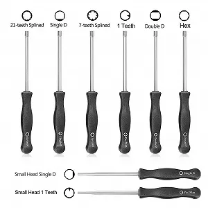 Набор отвёрток для карбюратора 8 штук с футляром из алюминиевого сплава synthetic.ua - Фото 1