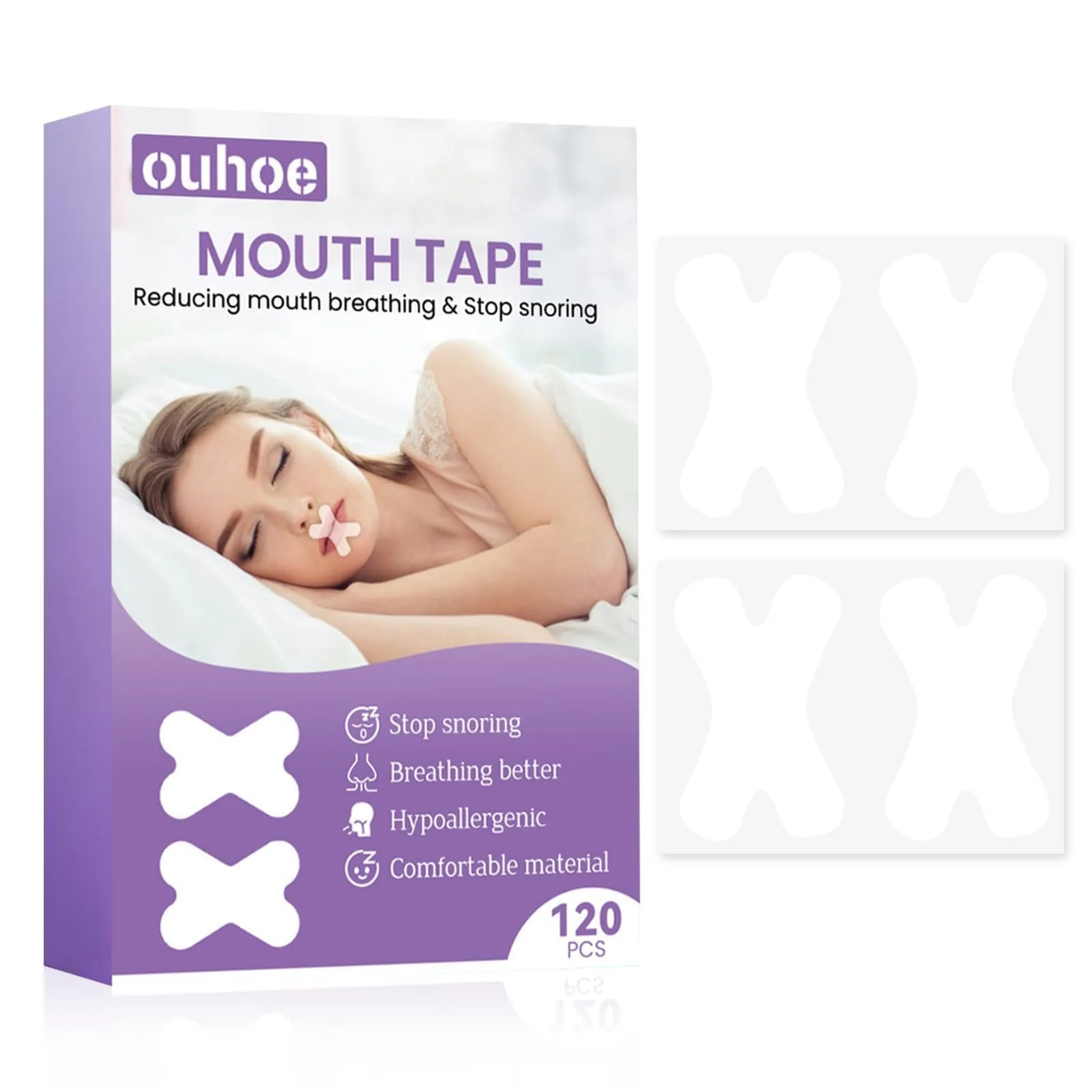 Пластыри для рта для сна, 120 шт., фото №1