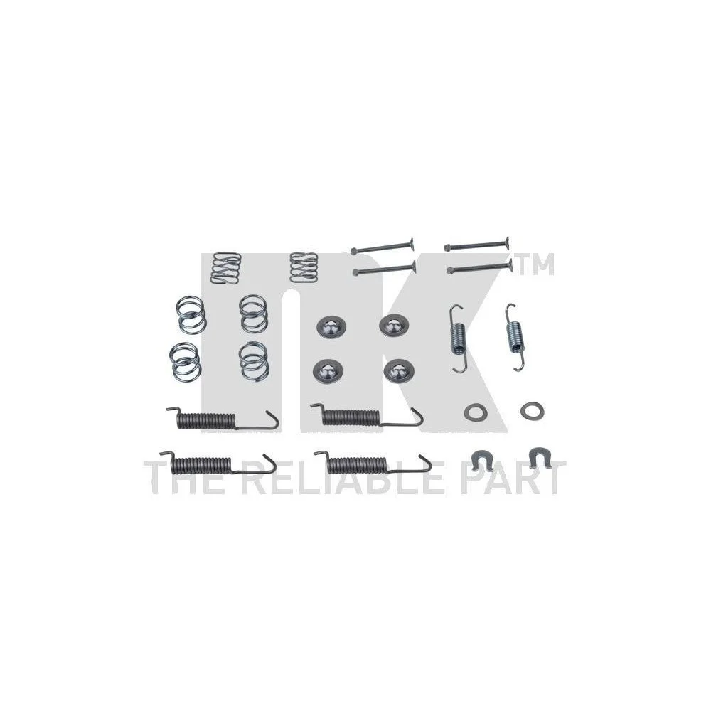 Комплект аксесуарів, колодки стоянкового гальма NK 79140016 для OPEL VAUXHALL, задній міст, фото №1