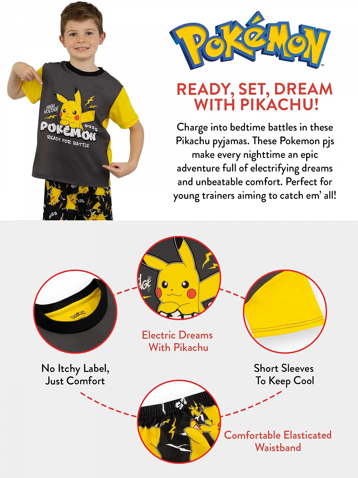 Піжама Pokemon Pikachu для хлопчиків, фото №7