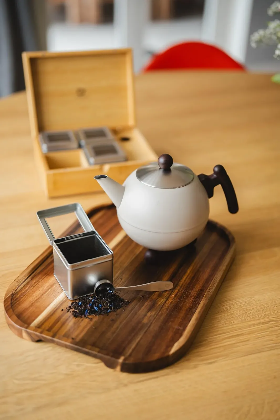 Чайник-заварник Bredemeijer Великий Бежевий Кулястий Двостінний з нержавіючої сталі 1.2 літра, фото №9