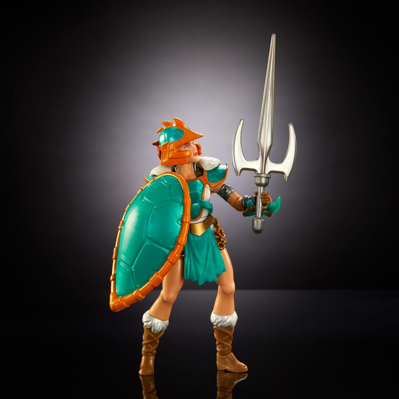 Фігурка Teela Masters of the Universe Origins Turtles of Grayskull, натхненна бронею черепахи, 16 точок руху, фото №4