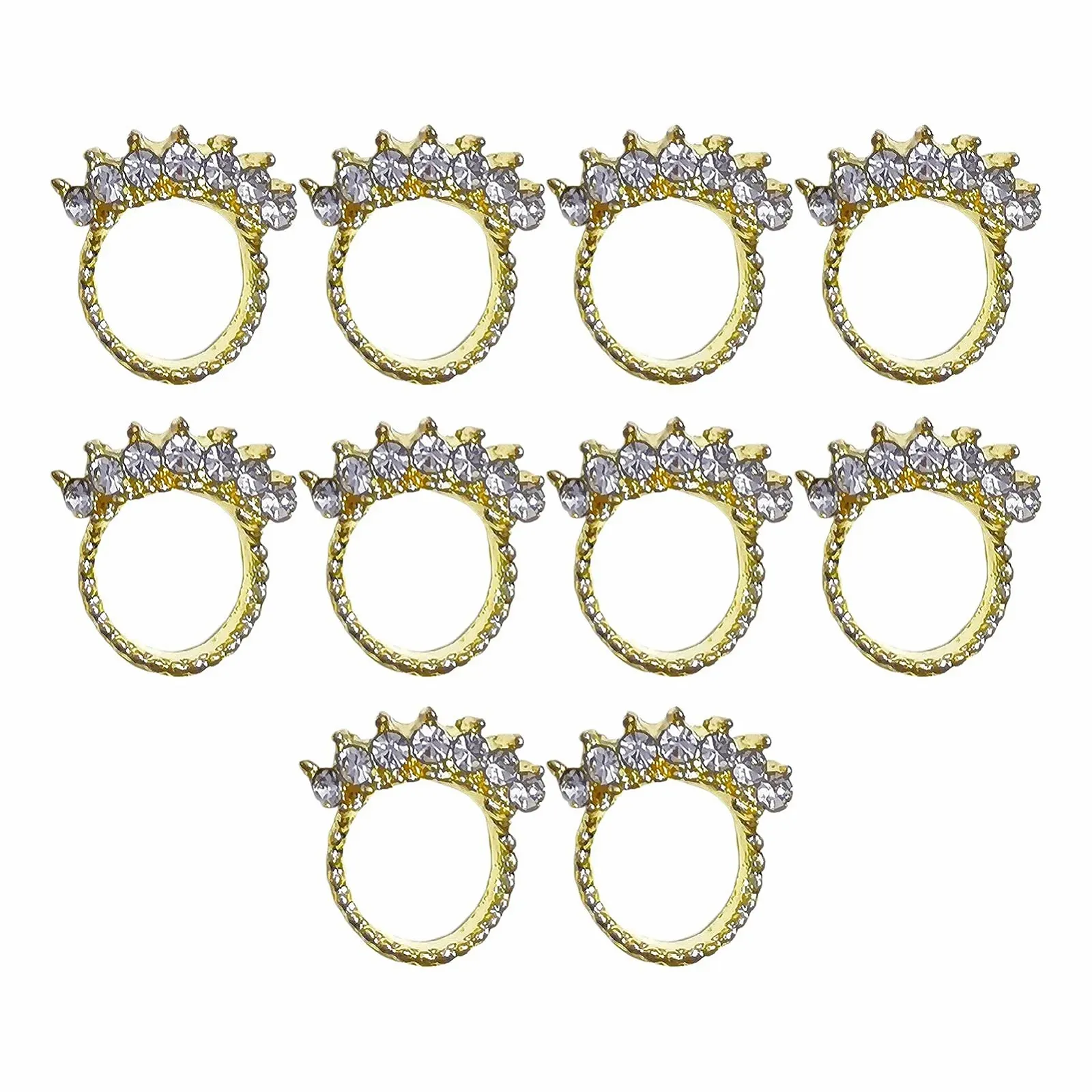 Стрази для нігтів 3D, 10 шт/пак, Аксесуари для дизайну, Модель 11, фото №1