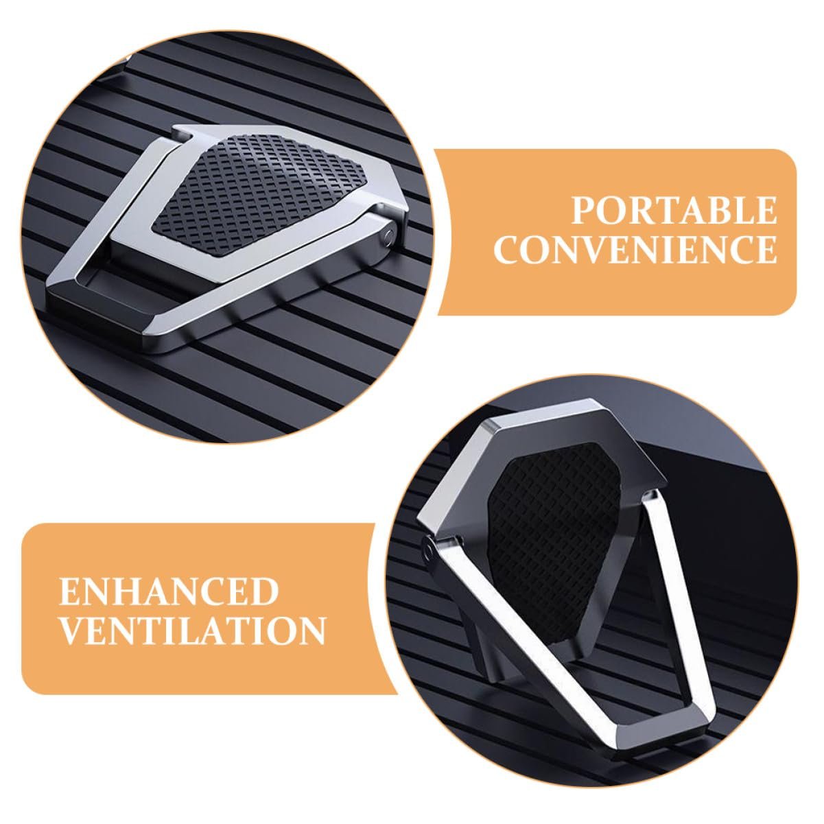 Подставка для ноутбука Эргономичная самоклеящаяся складная портативная (4 шт.), фото №3